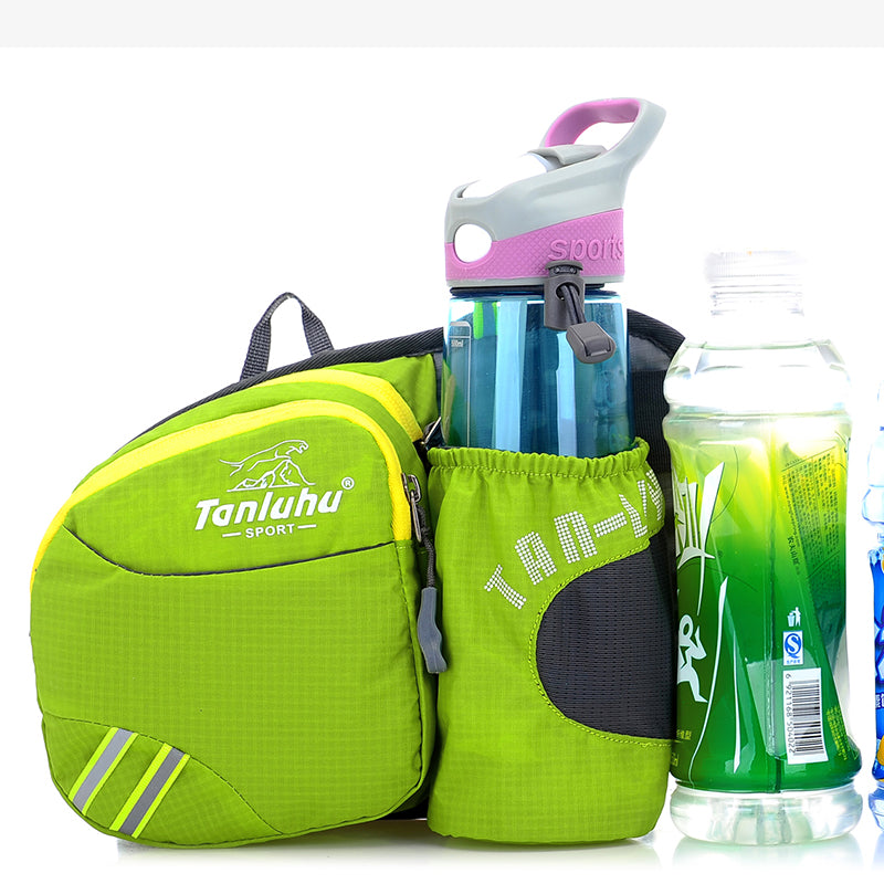 Wautton Outdoor Hiking Walking Waist Pack With Bottle Holder-1